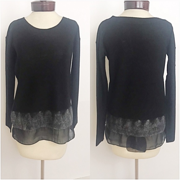 Stunning Black Sweater Tunic SM - Picture 4 of 5